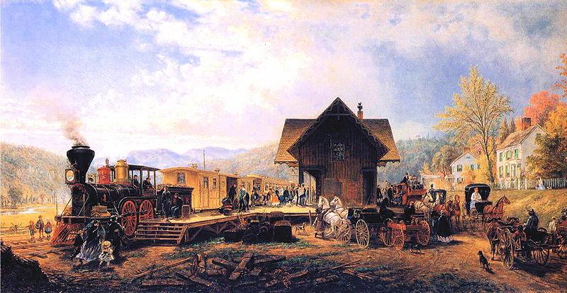 Edward Henry Corbould,RI,RWS Accommodation Norge oil painting art